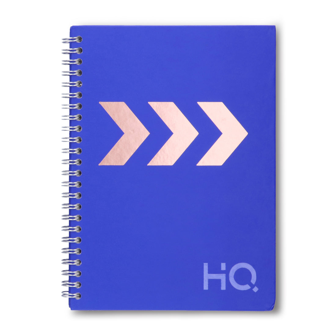 Navneet HQ | Hard Cover Notebook - Corporate Edge (Blue) for Office and Professional Use | Wiro Bound and Foil Stamping | Single Line | A5 Size - 21 cm x 14.8 cm | 192 Pages