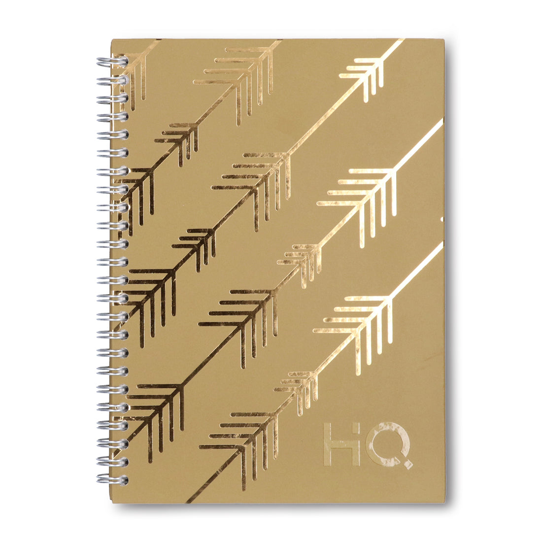 Navneet HQ | Hard Cover Notebook - Corporate Edge (Khaki) for Office and Professional Use | Wiro Bound and Foil Stamping | Single Line | A5 Size - 21 cm x 14.8 cm | 192 Pages