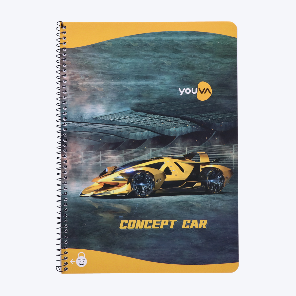 Navneet Youva | Spiral Long Book for students and executives | Spiral Bound with safety lock | A4 size - 21 x 29.7 cm | Single Line | 200 Pages | Pack of 1 Pack Of 2