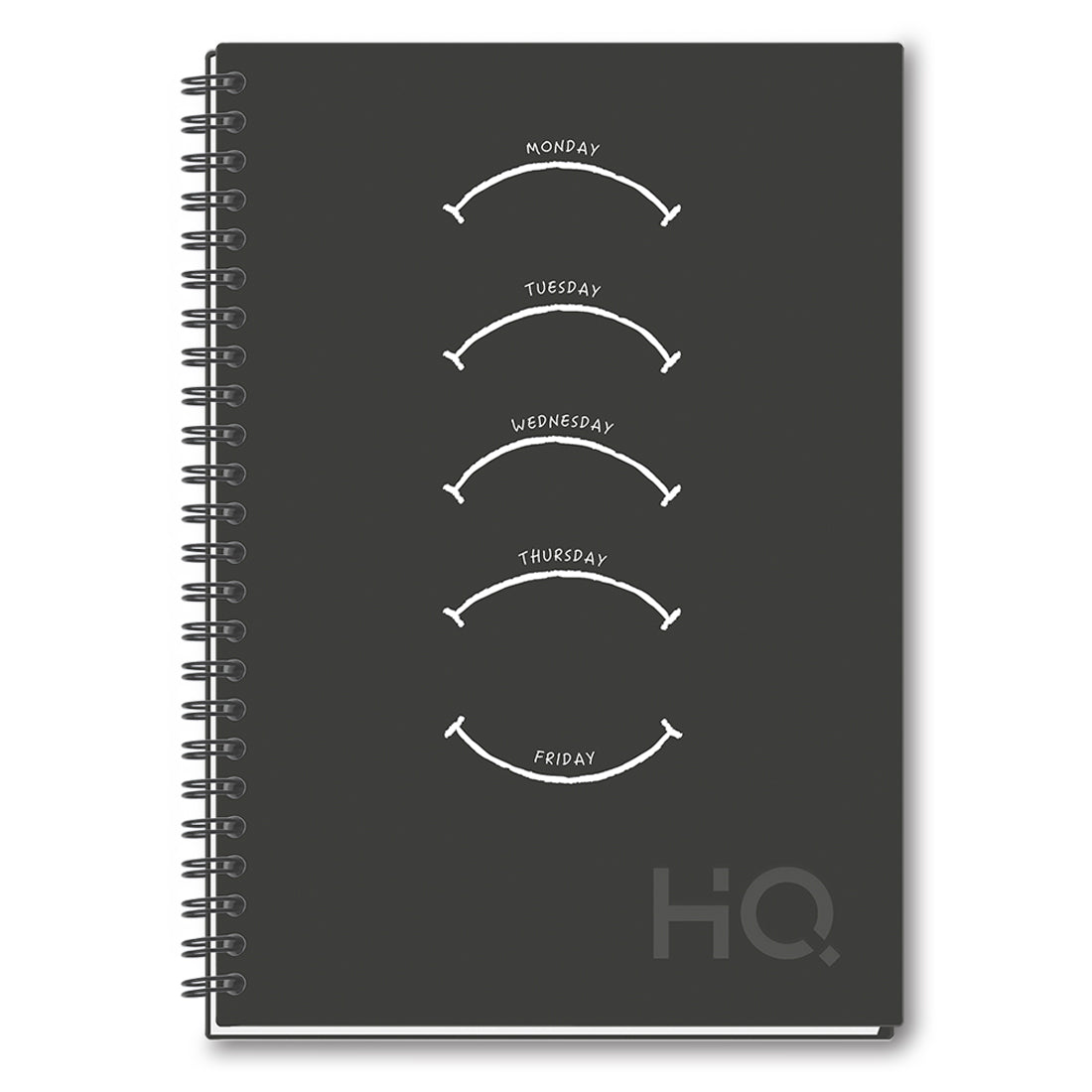 Navneet HQ | Hard Cover Notebook - Corporate Edge (Black) for Office and Professional Use | Wiro Bound and UV printing | Single Line | A5 Size - 21 cm x 14.8 cm | 192 Pages