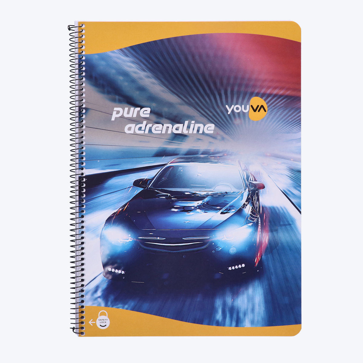 Navneet Youva | Spiral Long Book for students and executives | Spiral Bound with safety lock | A4 size - 21 x 29.7 cm | Unruled / No lines | 140 Pages | Pack of 1 Pack Of 3