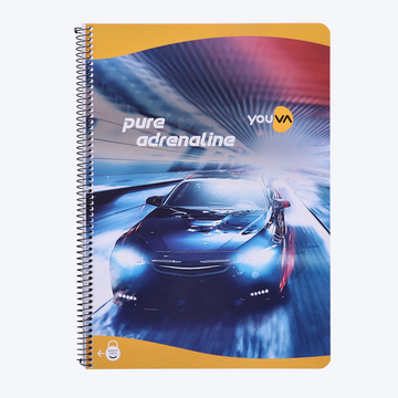 Navneet Youva | Spiral Long Book for students and executives | Spiral Bound with safety lock | A4 size - 21 x 29.7 cm | Unruled / No lines | 140 Pages | Pack of 1 Pack Of 3