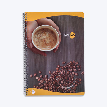 Navneet Youva | Rub n Sniff | Spiral Long book with Fragrance for students and executives | Spiral Bound with safety lock | A4 size - 21 x 29.7 cm | Single Line | 172 Pages | Pack of 1 Pack Of 1