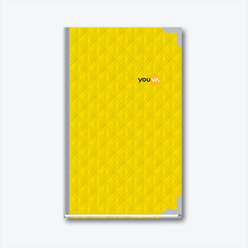 Navneet Youva | My Notes Case Bound / Hard cover Long Book | Foolscap size - 21 cm x 33 cm | For Students, Shops and Office use | Single Line / No Left Margin | 4 Quire Register | 288 Pages | Pack of 1
