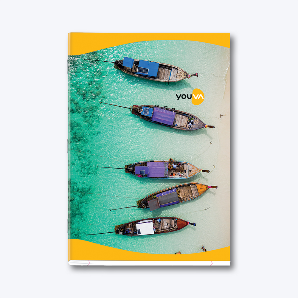 Navneet Youva | Long Book | Soft Bound / Soft cover Notebook for Students | A4 size - 21 cm X 29.7 cm | Single line | 196 Pages | Pack of 2
