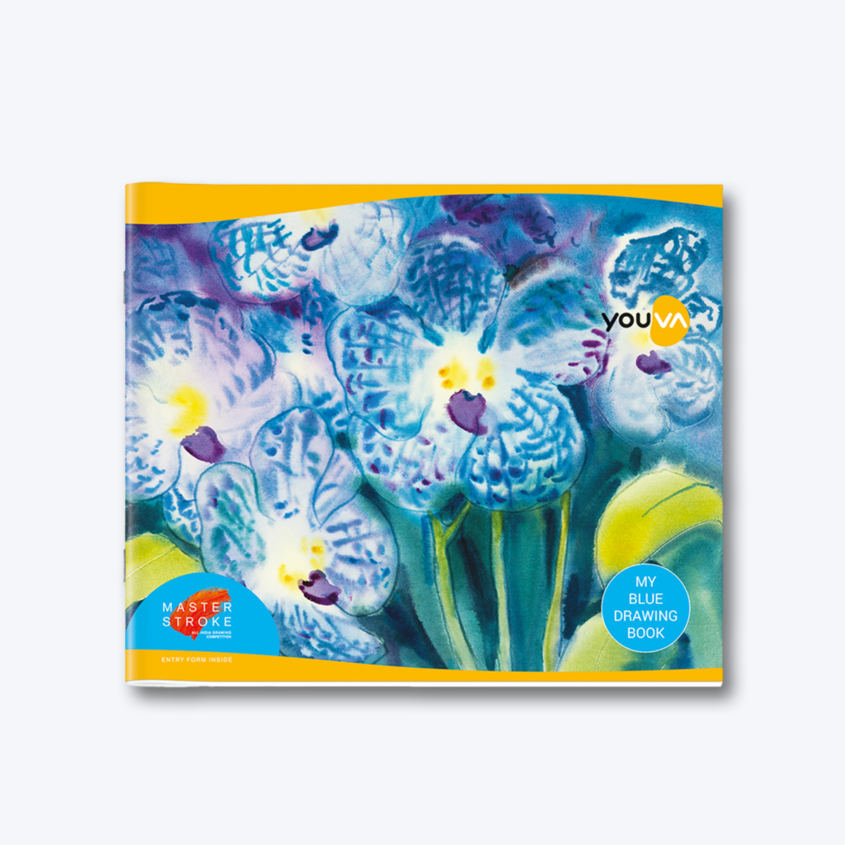 Navneet Youva | Blue Drawing Book for Students and Budding Artists | Square Size 23 cm x 27.5 cm | 36 Pages| Pack of 3