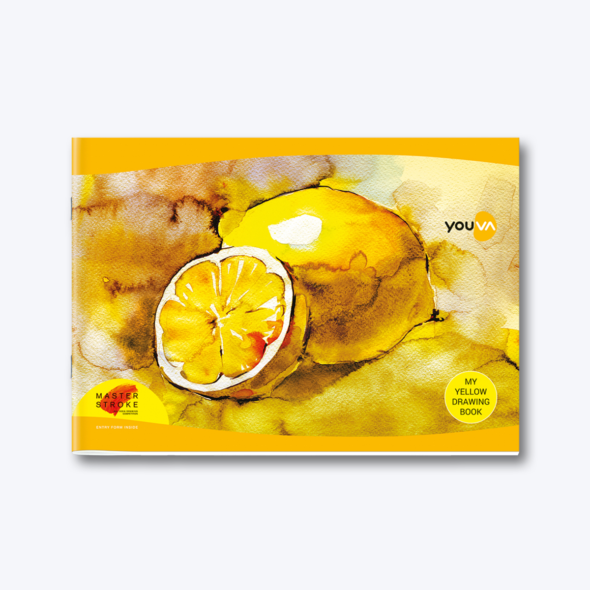 Yellow Drawing Book (Small Size) YOUVA  Drawing Book Pack Of 4