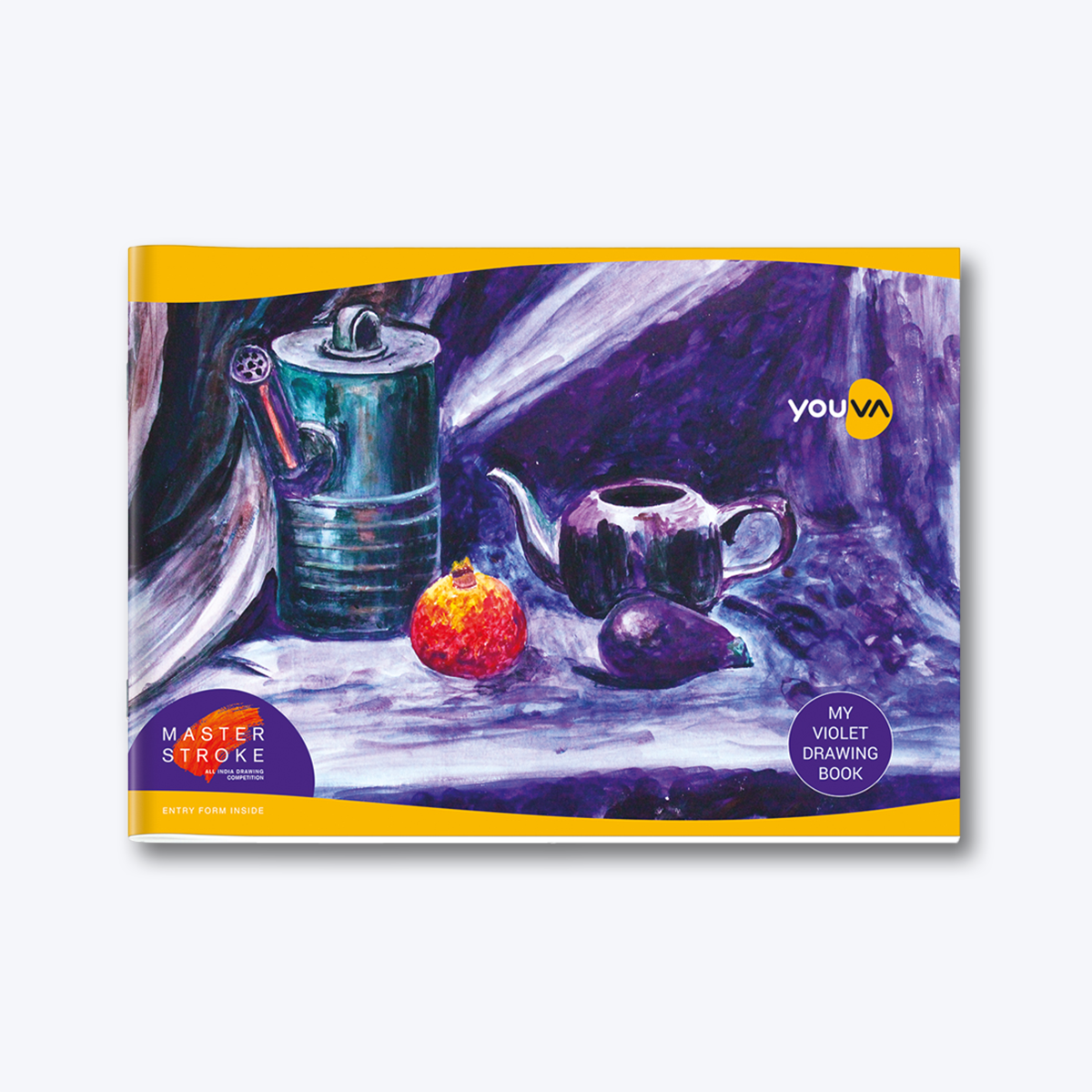 Navneet Youva | Violet Drawing Book for students and budding artists| 33.7cm x 24cm | 36 Pages| Pack of 3
