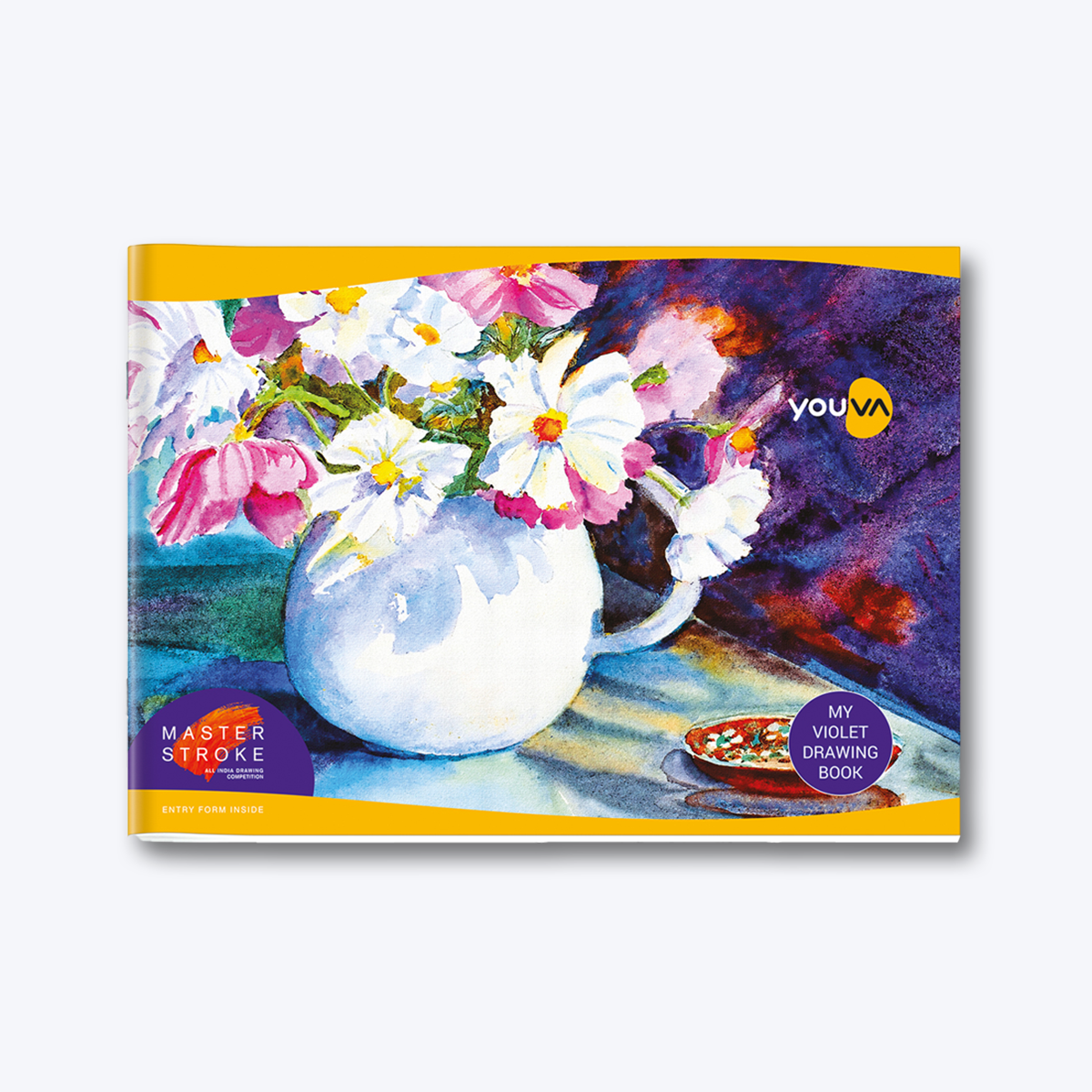 Navneet Youva | Violet Drawing Book for students and budding artists| 33.7cm x 24cm | 36 Pages| Pack of 3