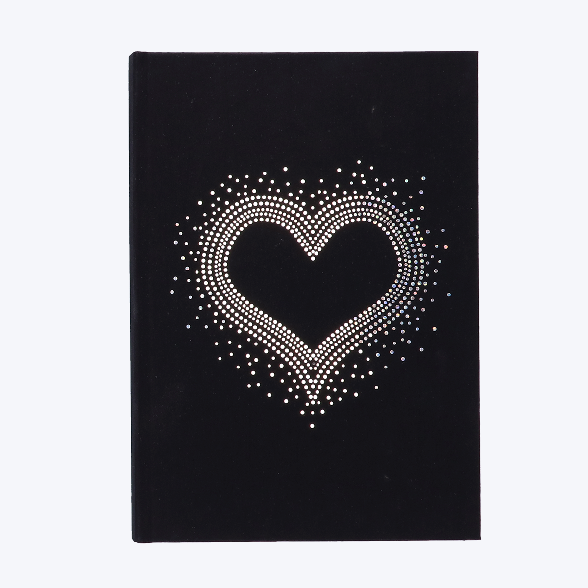 Navneet Youva | Dazzle  | Dazzling cover on fabric with silver glided edges| Case bound Notebook | Office / Personal/ Gifting stationery | Single Line | A5 Size - 14.8 x 21 CM  | 240 pages