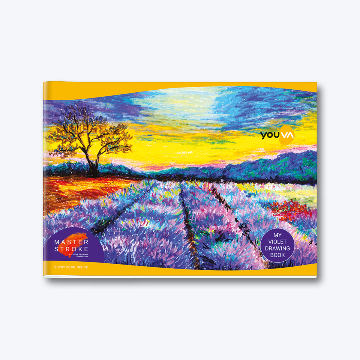 Violet Drawing Book (33.7cm x 24cm) YOUVA  Drawing Book