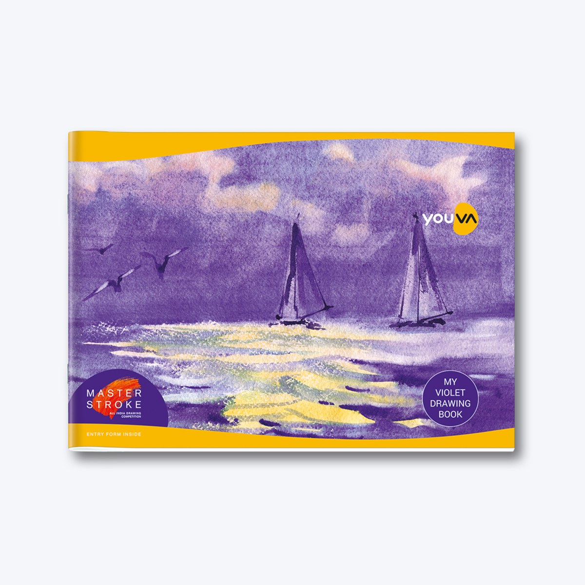 Violet Drawing Book (33.7cm x 24cm) YOUVA  Drawing Book