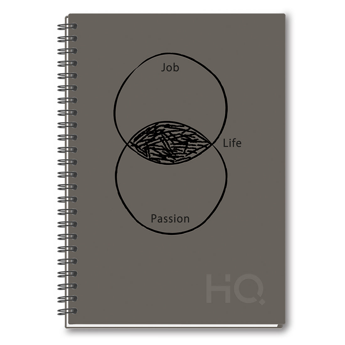Navneet HQ | Hard Cover Notebook - Corporate Edge (Gray) for Office and Professional Use | Wiro Bound and UV printing | Single Line | A5 Size - 21 cm x 14.8 cm | 192 Pages