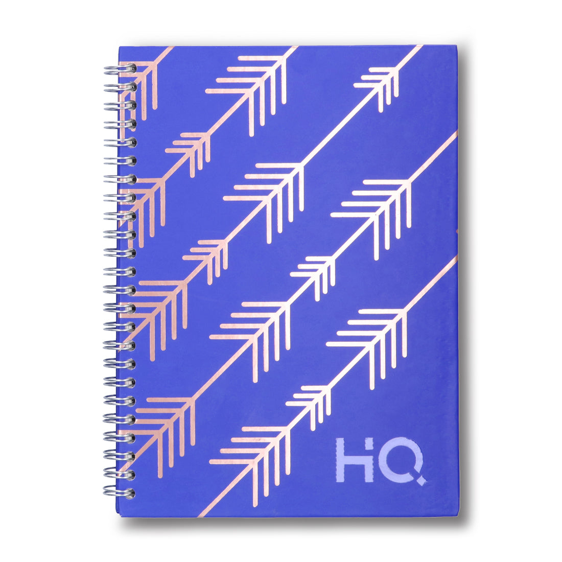 Navneet HQ | Hard Cover Notebook - Corporate Edge (Blue) for Office and Professional Use | Wiro Bound and Foil Stamping | Single Line | A5 Size - 21 cm x 14.8 cm | 192 Pages