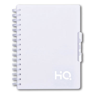 Navneet HQ | Five Subject Book White | Wiro Bound | Unruled | A5 Size - 21 cm x 14.8 cm | 300 Pages Pack Of 1