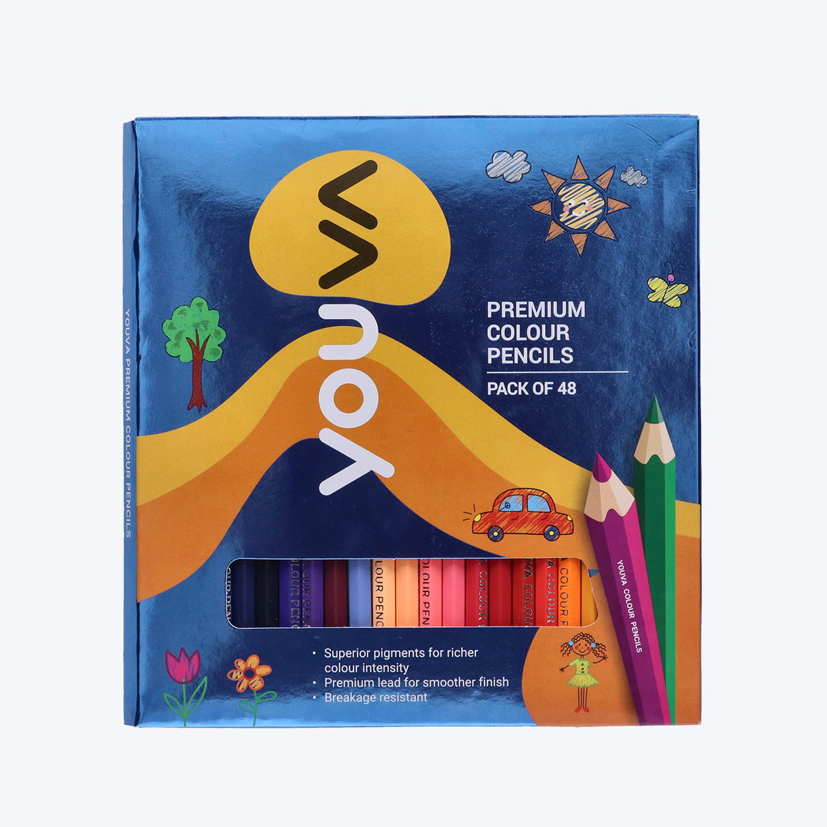 Premium Colour Pencils (Pack of 48) Pack Of 1