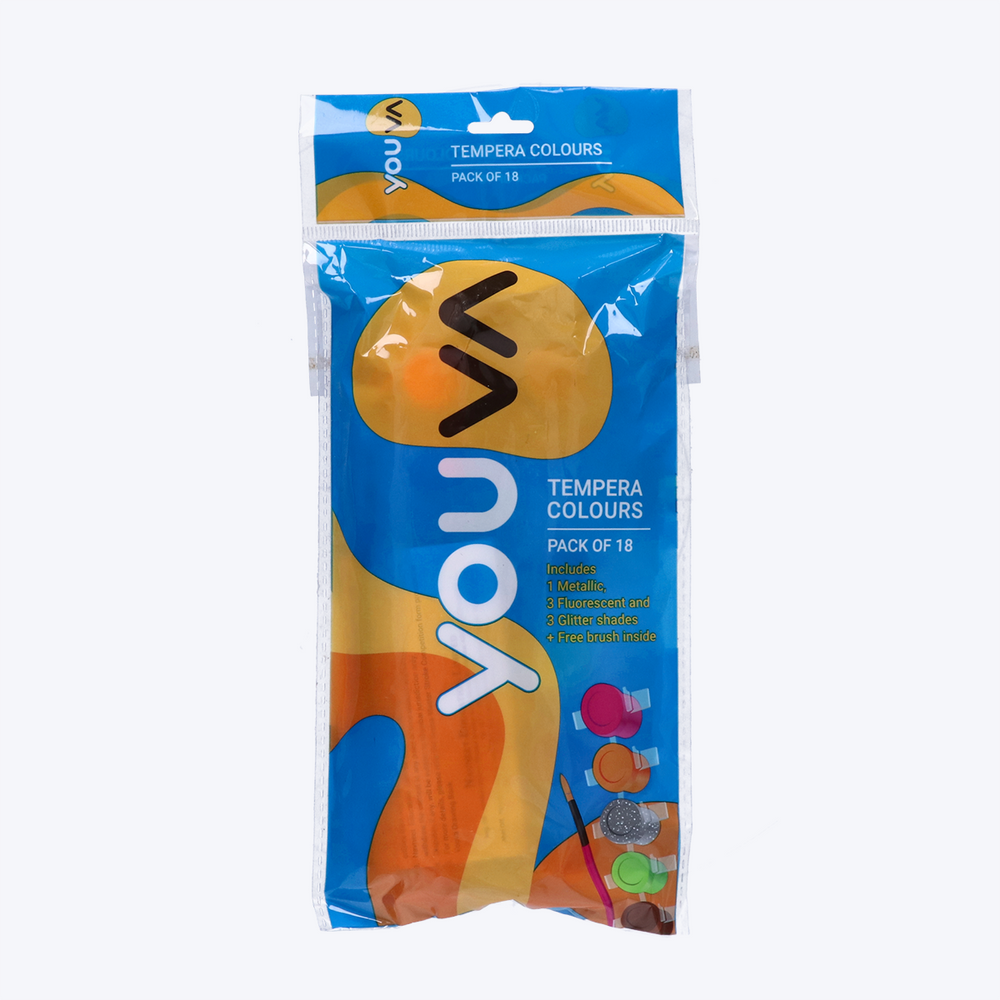 Tempera Colours (Pack of 18) Pack Of 18