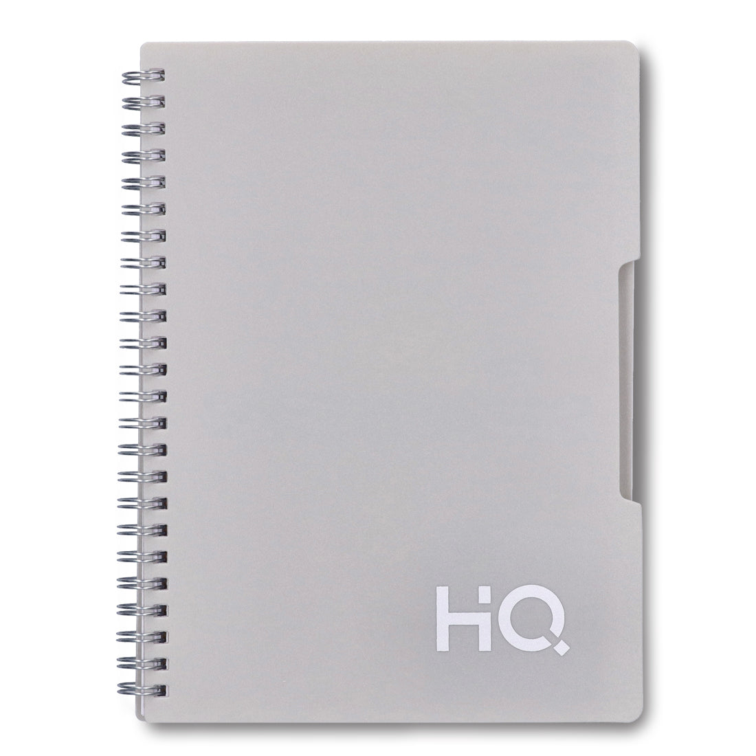 Navneet HQ | Single Subject Book - Grey with PP cover | For office and personal use | Wiro / Spiral Bound | Single Line | A5 Size - 14.8 cm x 21 cm | 160 Pages | Pack of 1