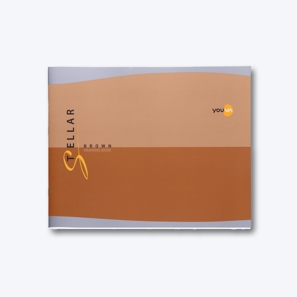 Brown Drawing Book (Big Size) Stellar YOUVA  Drawing/Sketch Book - Stellar Pack Of 2