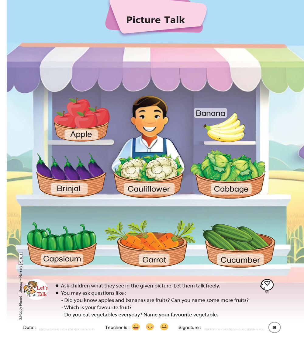 HAPPY PLANET LITERACY - NURSERY