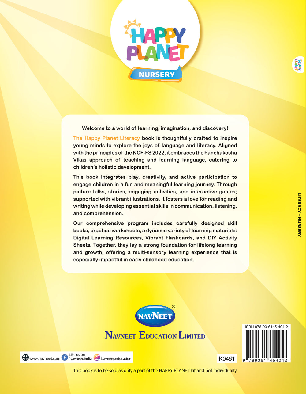 HAPPY PLANET LITERACY - NURSERY