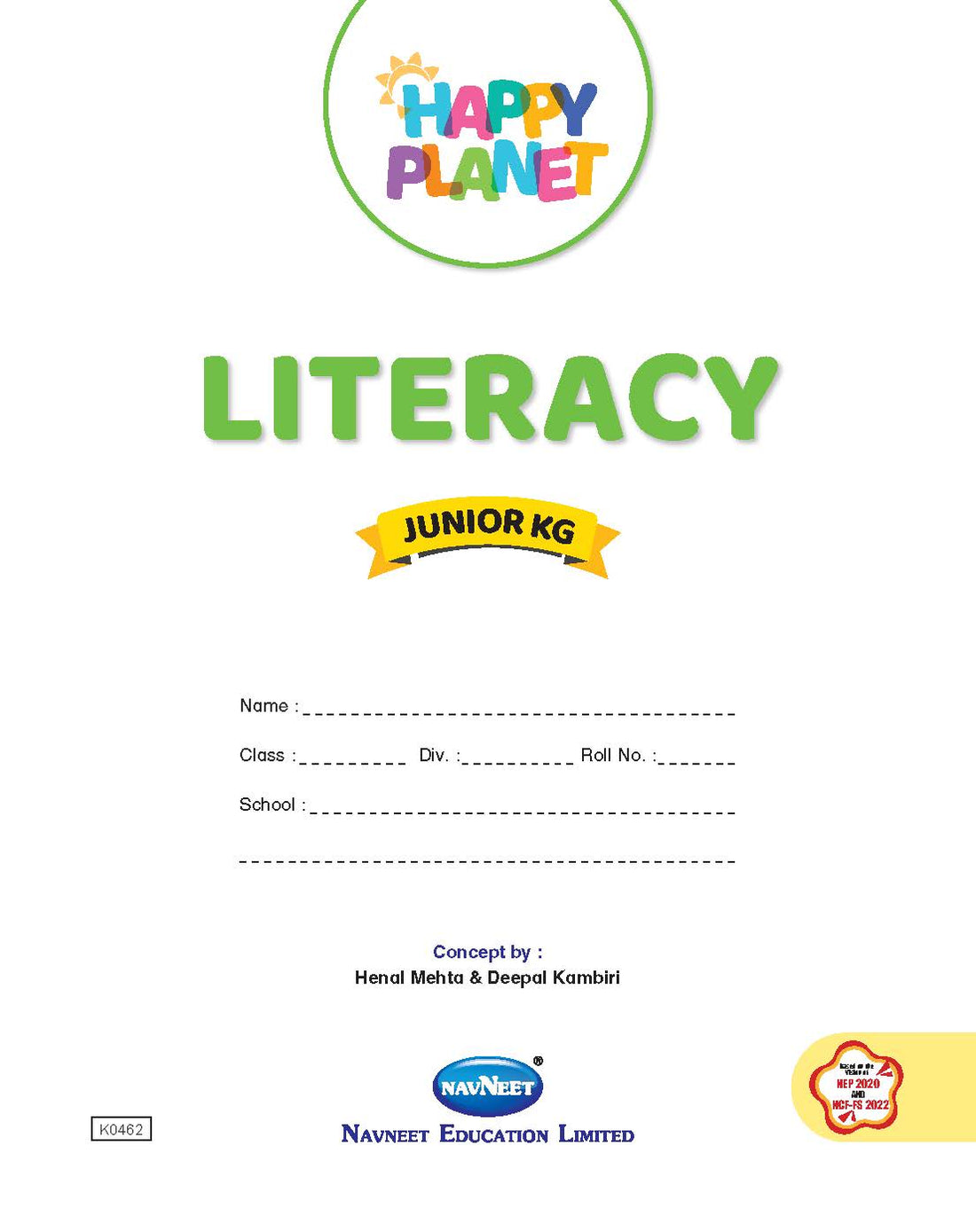 HAPPY PLANET LITERACY - JUNIOR KG