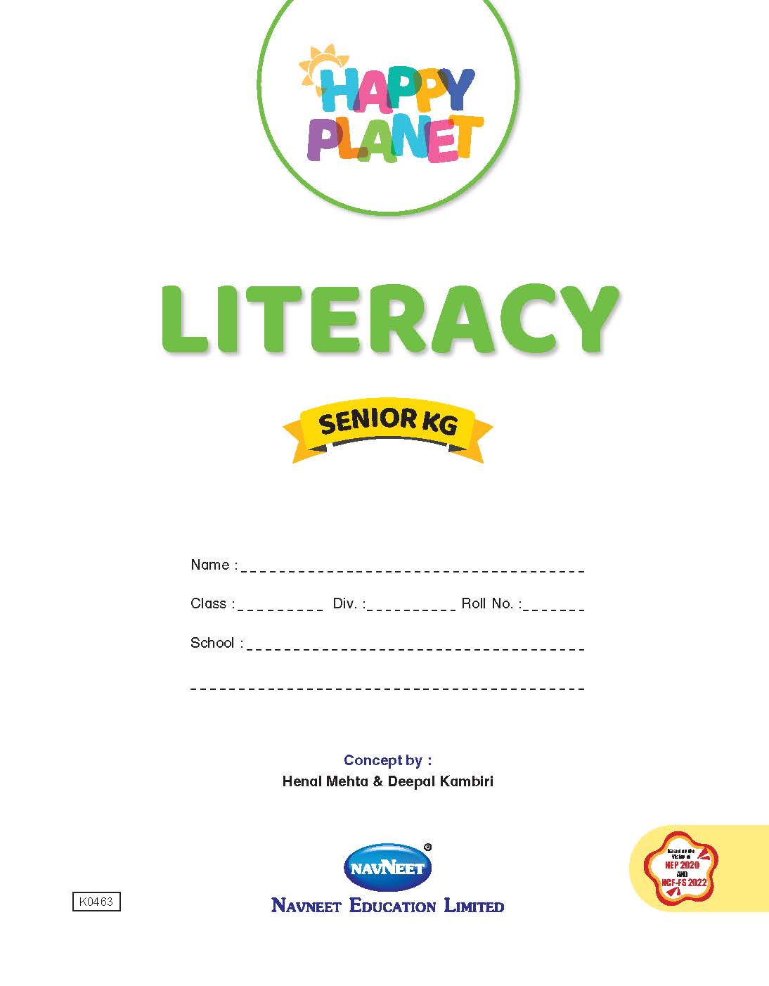 HAPPY PLANET LITERACY - SENIOR KG