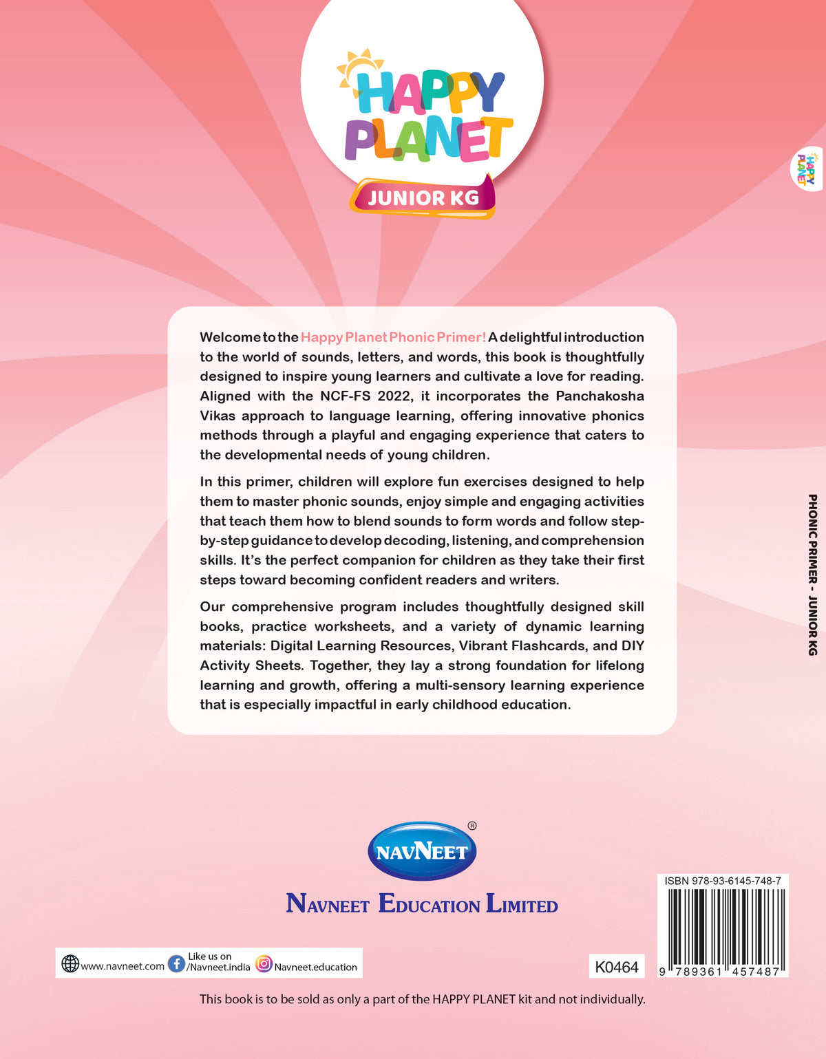 HAPPY PLANET PHONIC PRIMER - JUNIOR KG