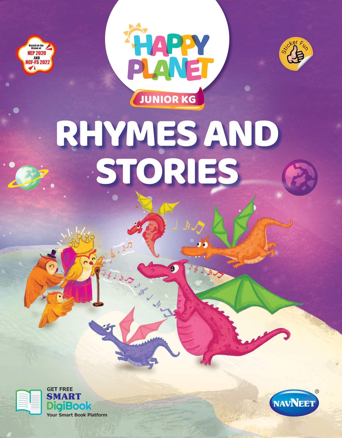 HAPPY PLANET RHYMES & STORIES - JUNIOR KG