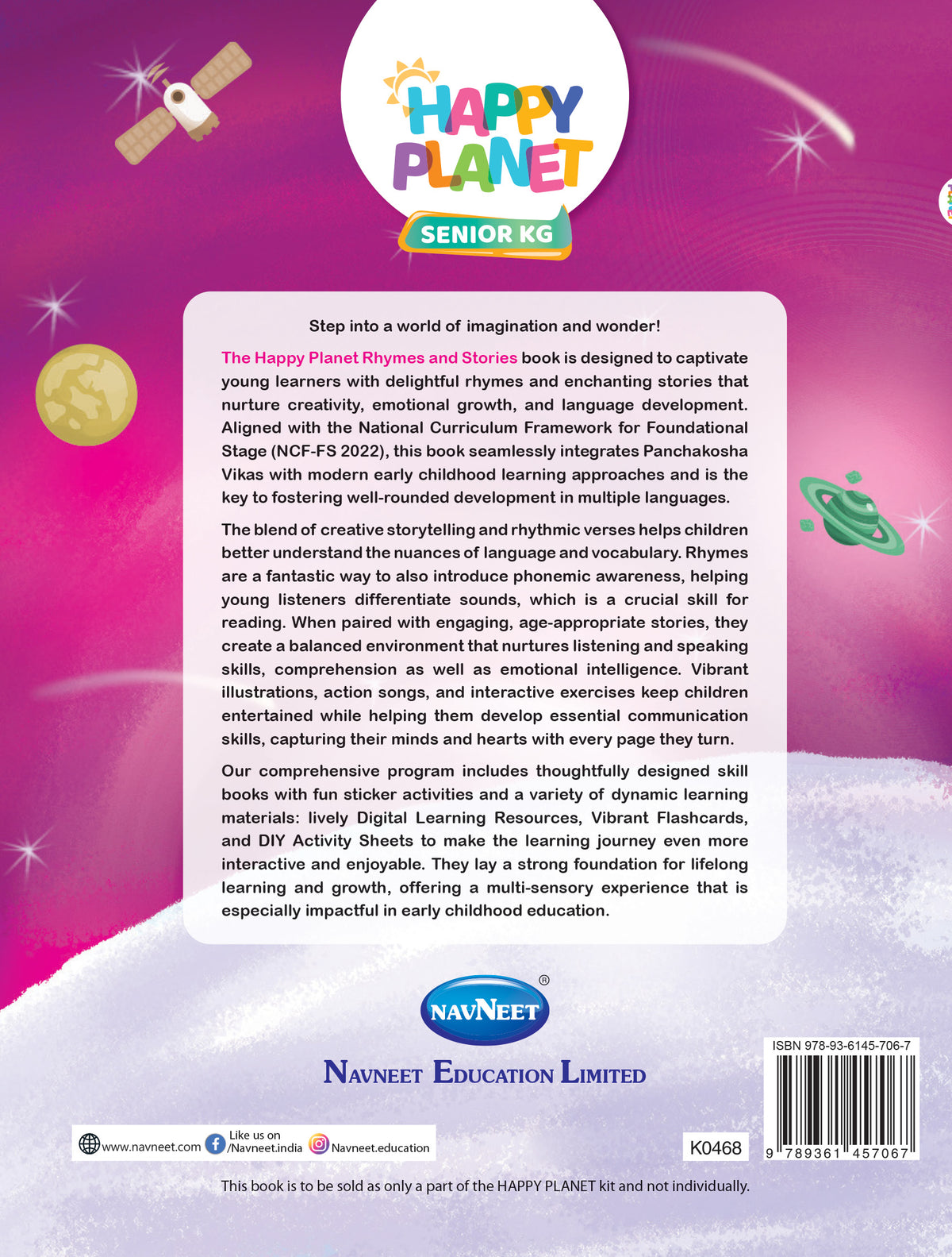 HAPPY PLANET RHYMES & STORIES - SENIOR KG
