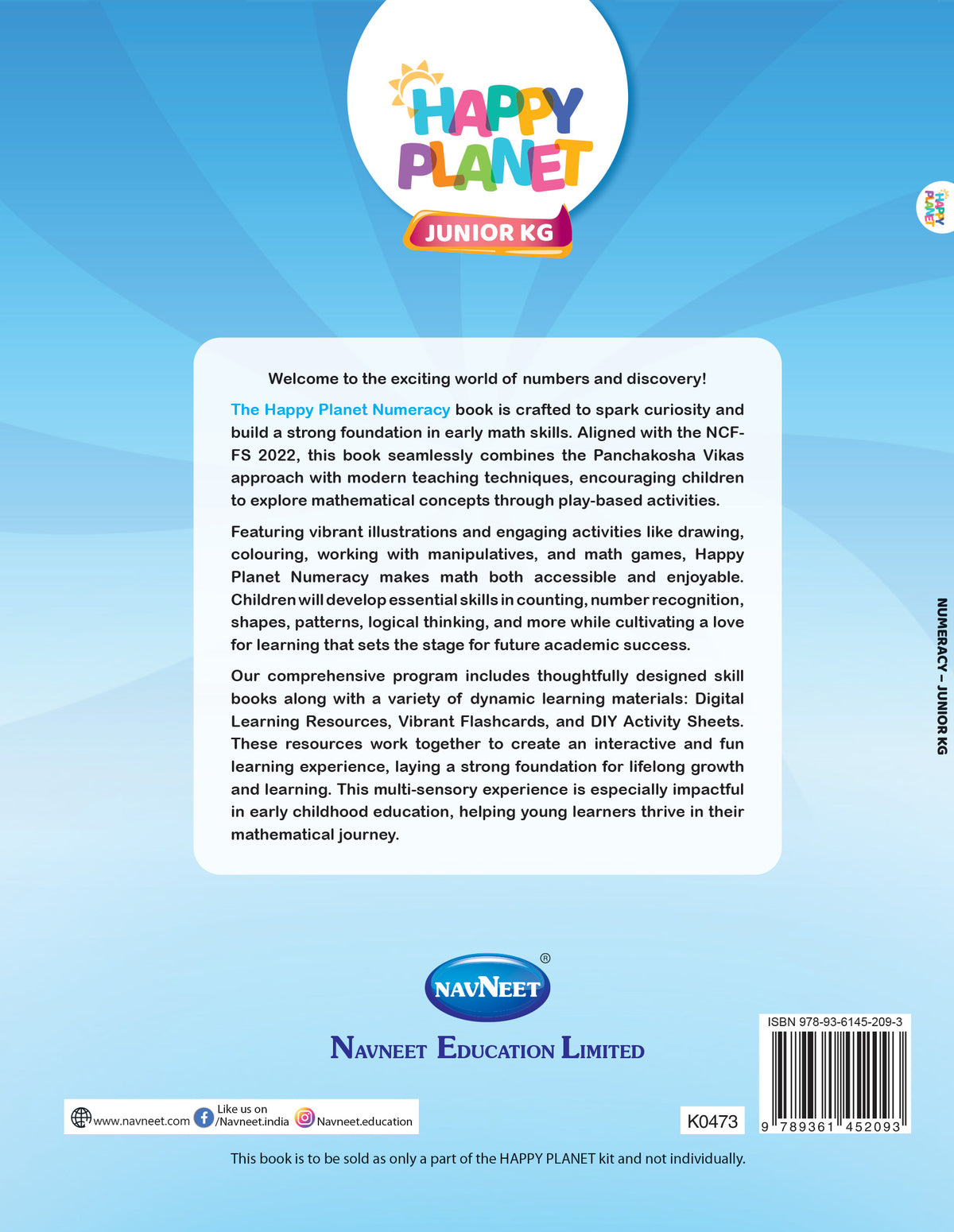HAPPY PLANET NUMERACY - JUNIOR KG