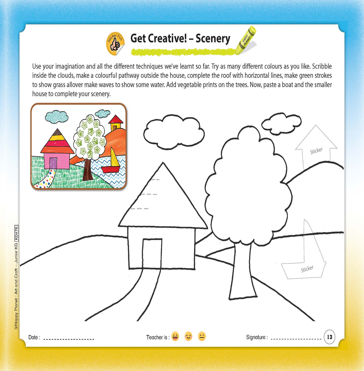 HAPPY PLANET ART & CRAFT - JUNIOR KG