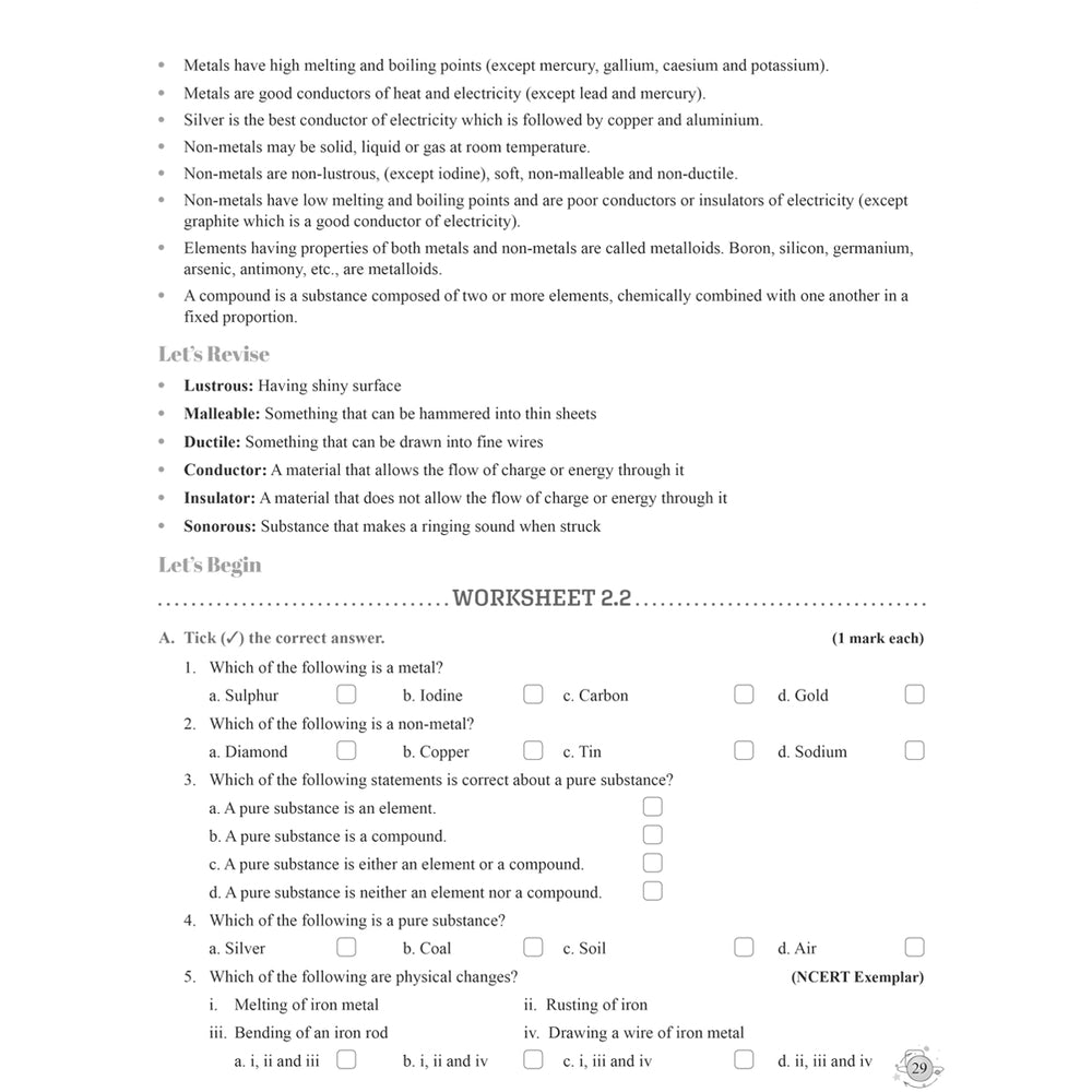 RISE DO AND LEARN SCI.NCERT COMPANION  |  Class  IX  |