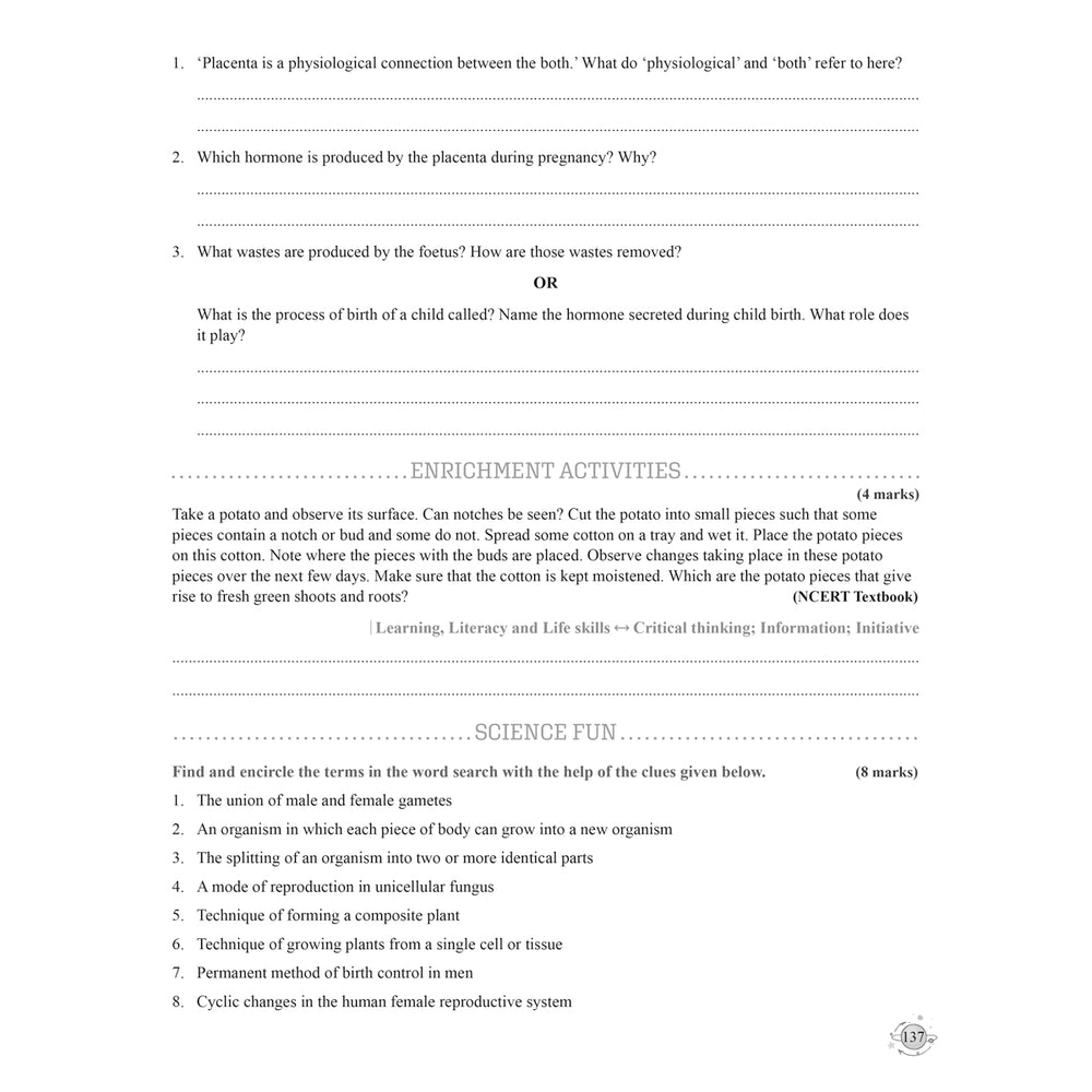 RISE DO AND LEARN SCI.NCERT COMPANION  |  Class  X  |