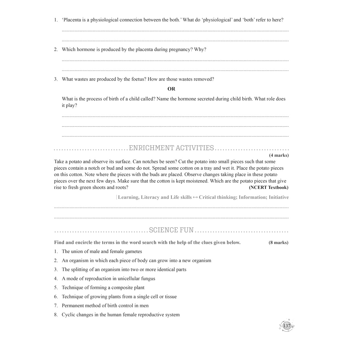 RISE DO AND LEARN SCI.NCERT COMPANION  |  Class  X  |