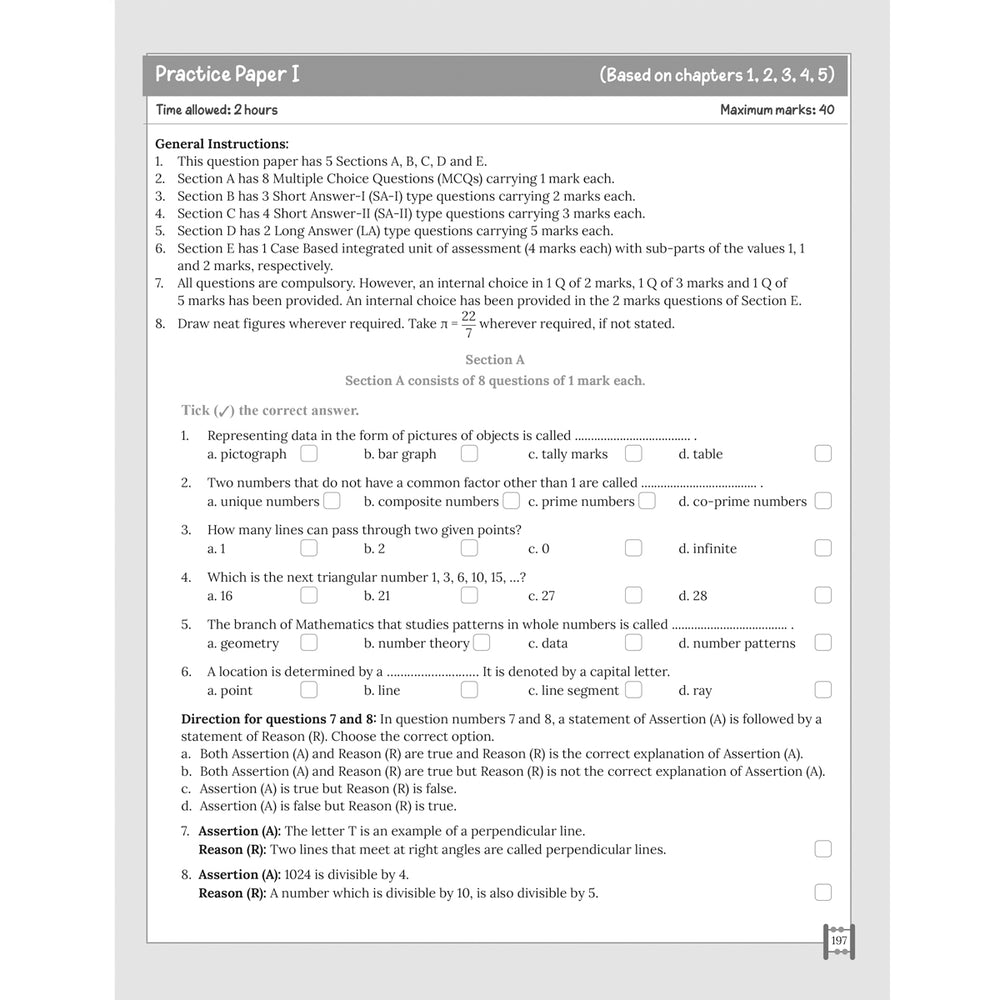RISE DO AND LEARN MATH.NCERT COMPANION  |  Class  VI  |