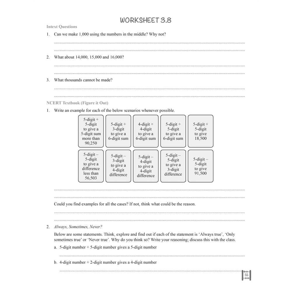 RISE DO AND LEARN MATH.NCERT COMPANION  |  Class  VI  |