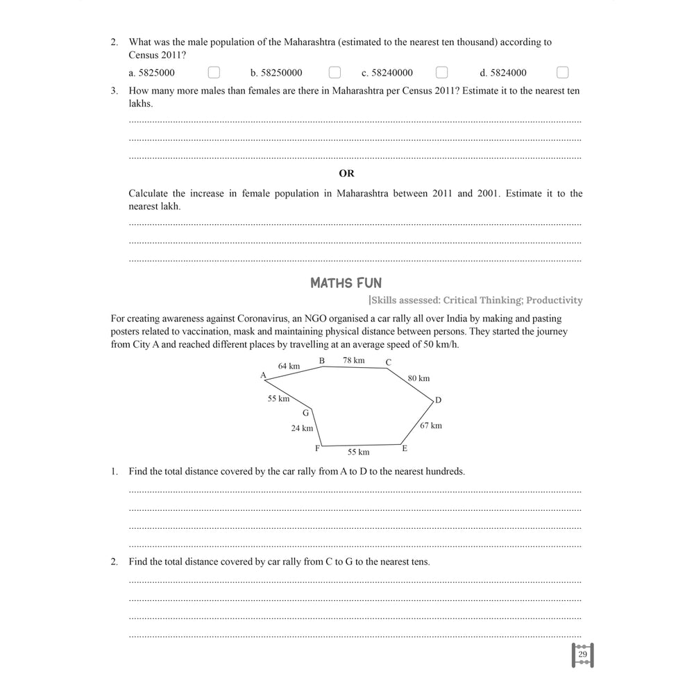 RISE DO AND LEARN MATHEMATICS  |  Class  VII  |  PART - 1
