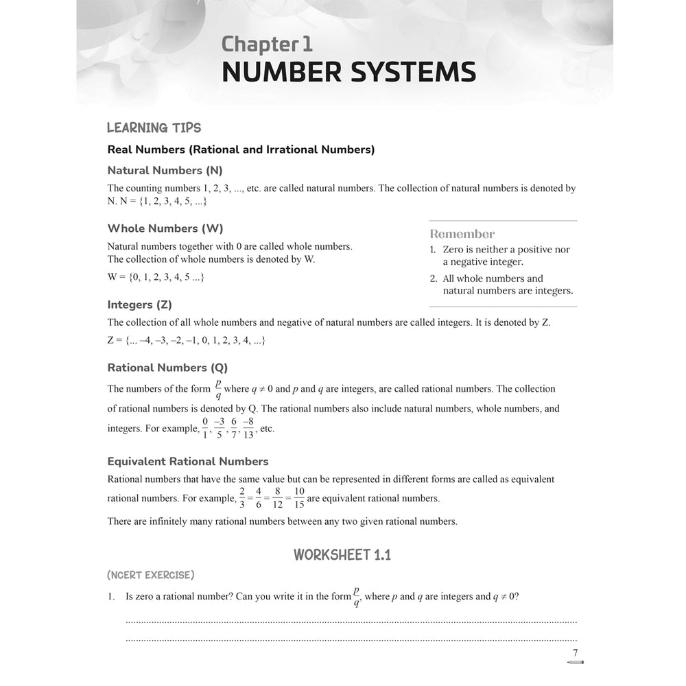 RISE DO AND LEARN MATH.NCERT COMPANION  |  Class  IX  |