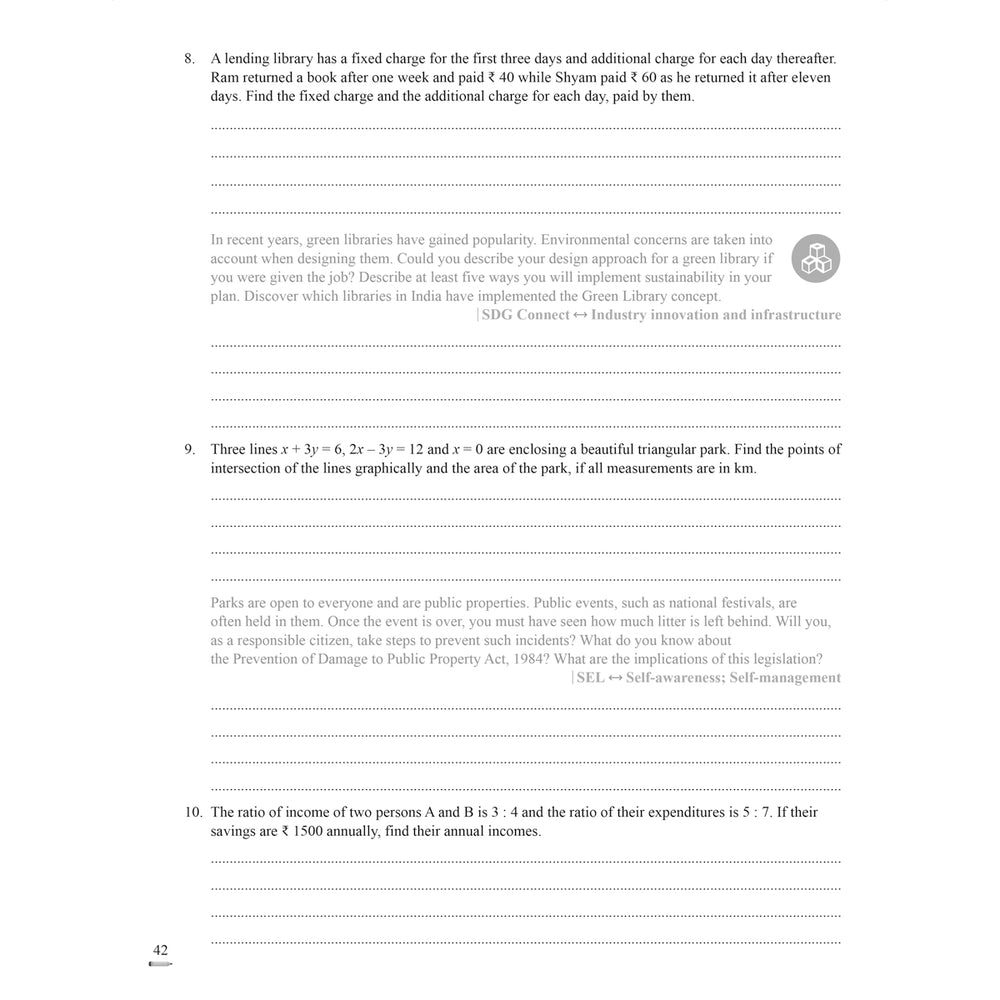 RISE DO AND LEARN MATH.NCERT COMPANION  |  Class  X  |