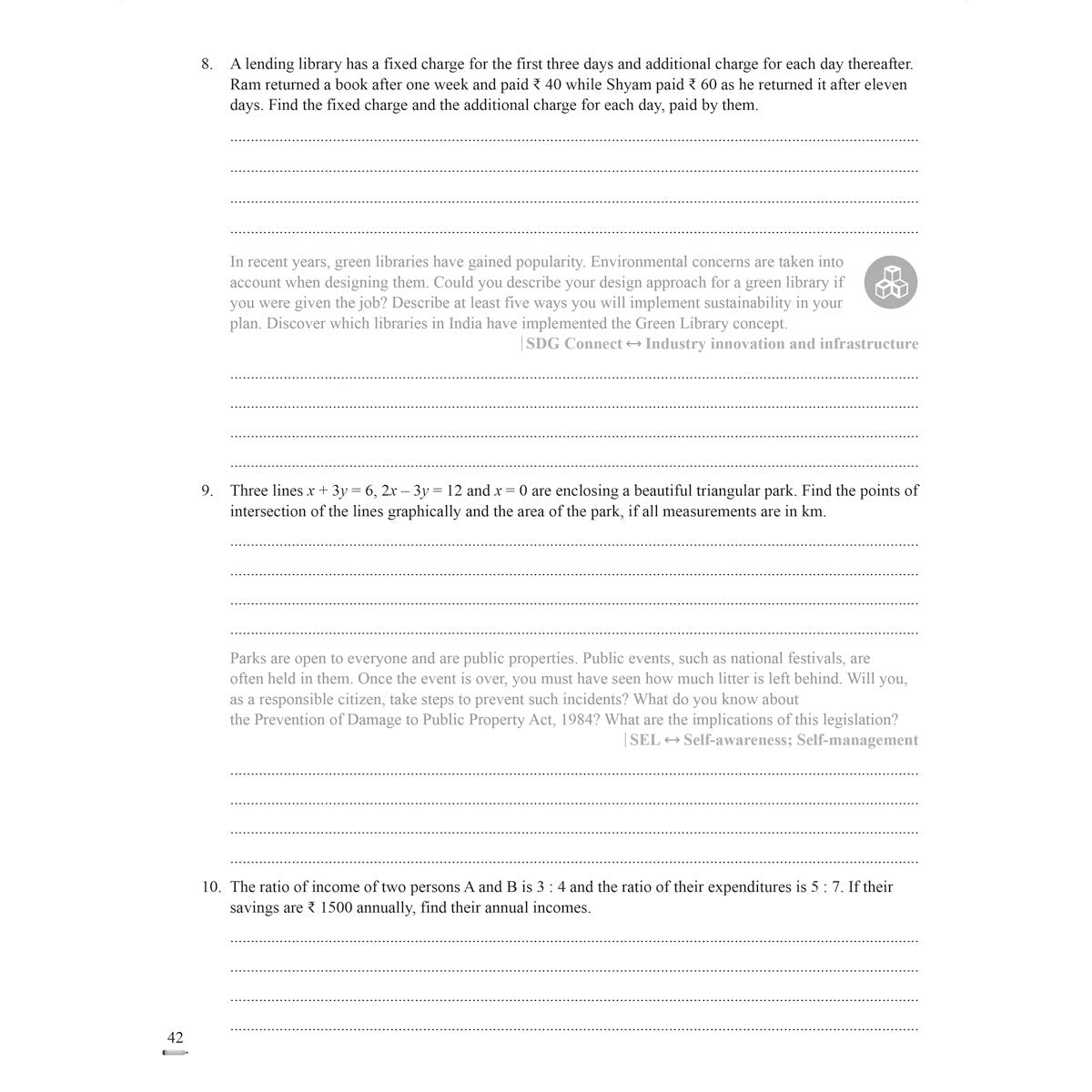 RISE DO AND LEARN MATH.NCERT COMPANION  |  Class  X  |