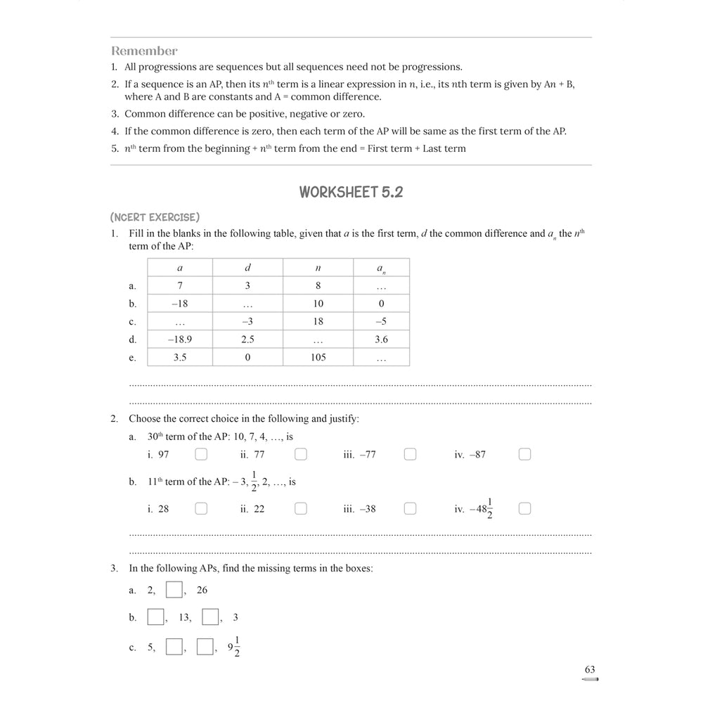RISE DO AND LEARN MATH.NCERT COMPANION  |  Class  X  |