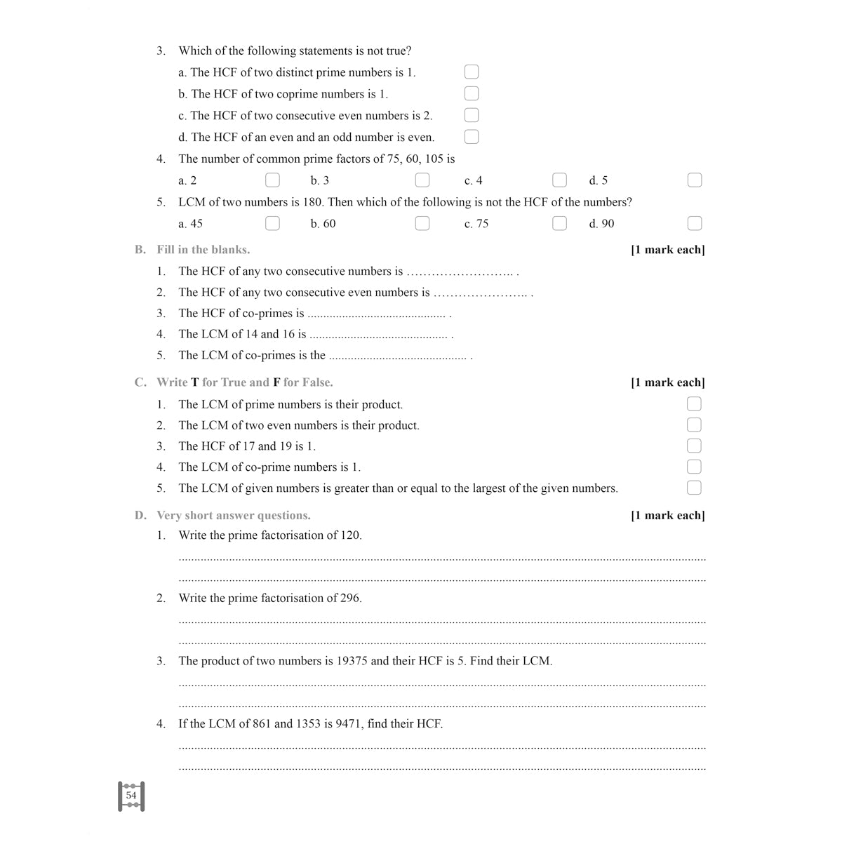 RISE DO AND LEARN MATHEMATICS  |  Class  VII  |  PART - 2