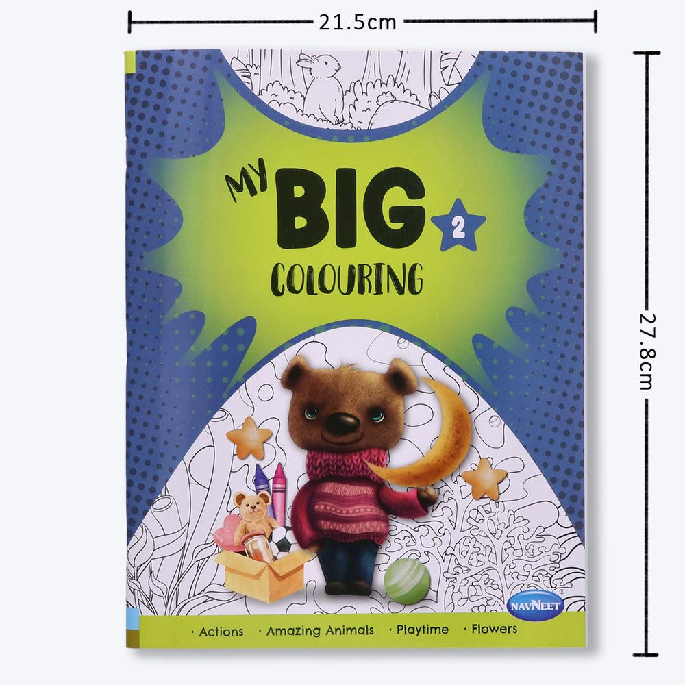 Navneet My Big Colouring Book - I and II Bold, big and eye-catching illustrations.