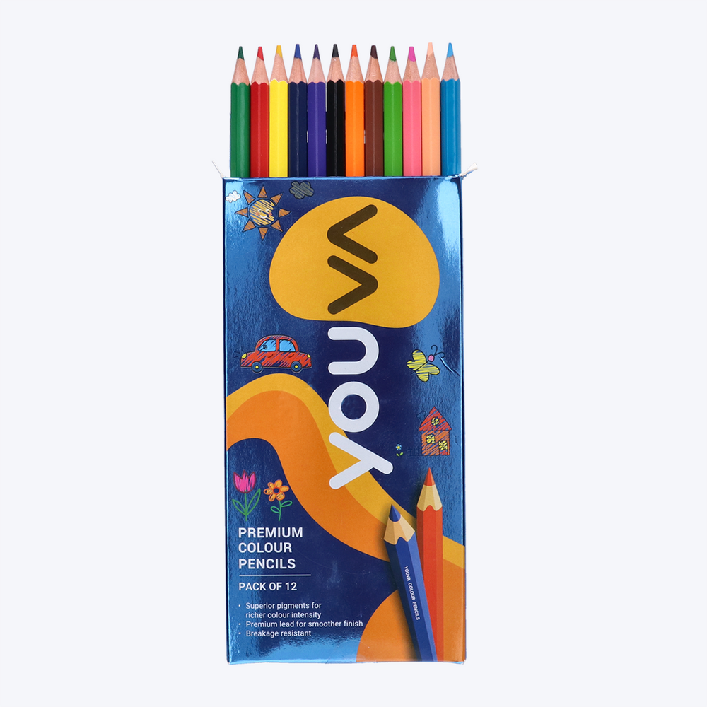 Premium Colour Pencils (Pack of 12) Pack Of 2
