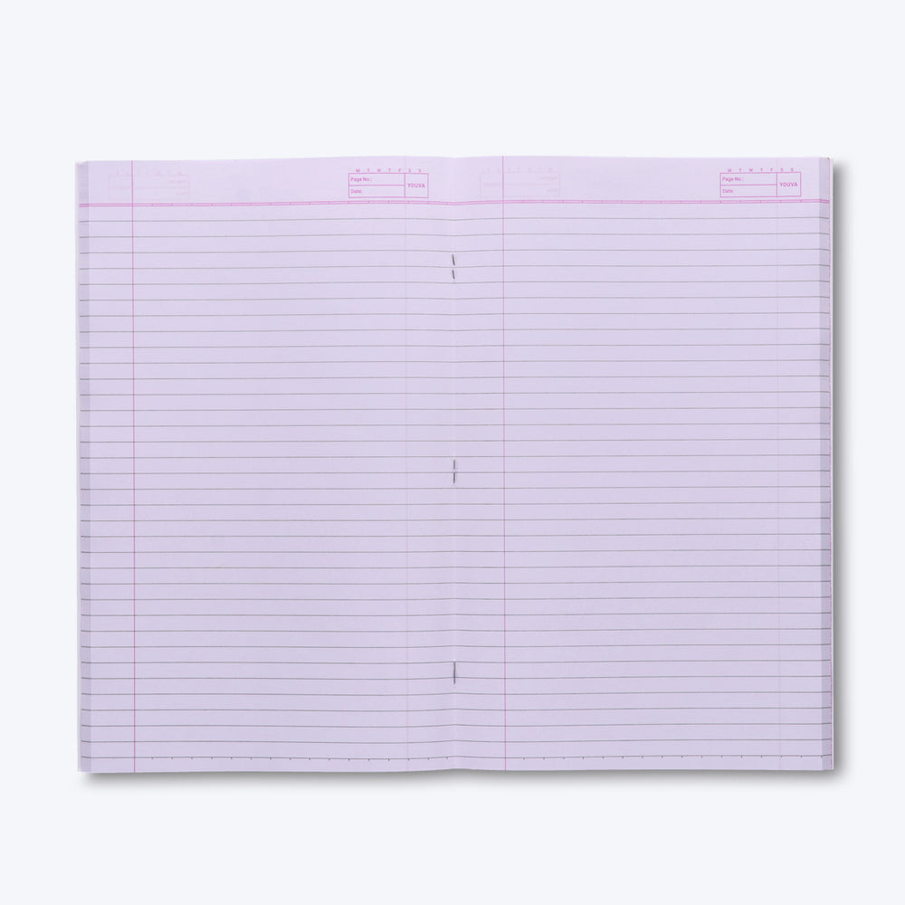 Single Line YOUVA  Long Book – King Size (Soft Bound)