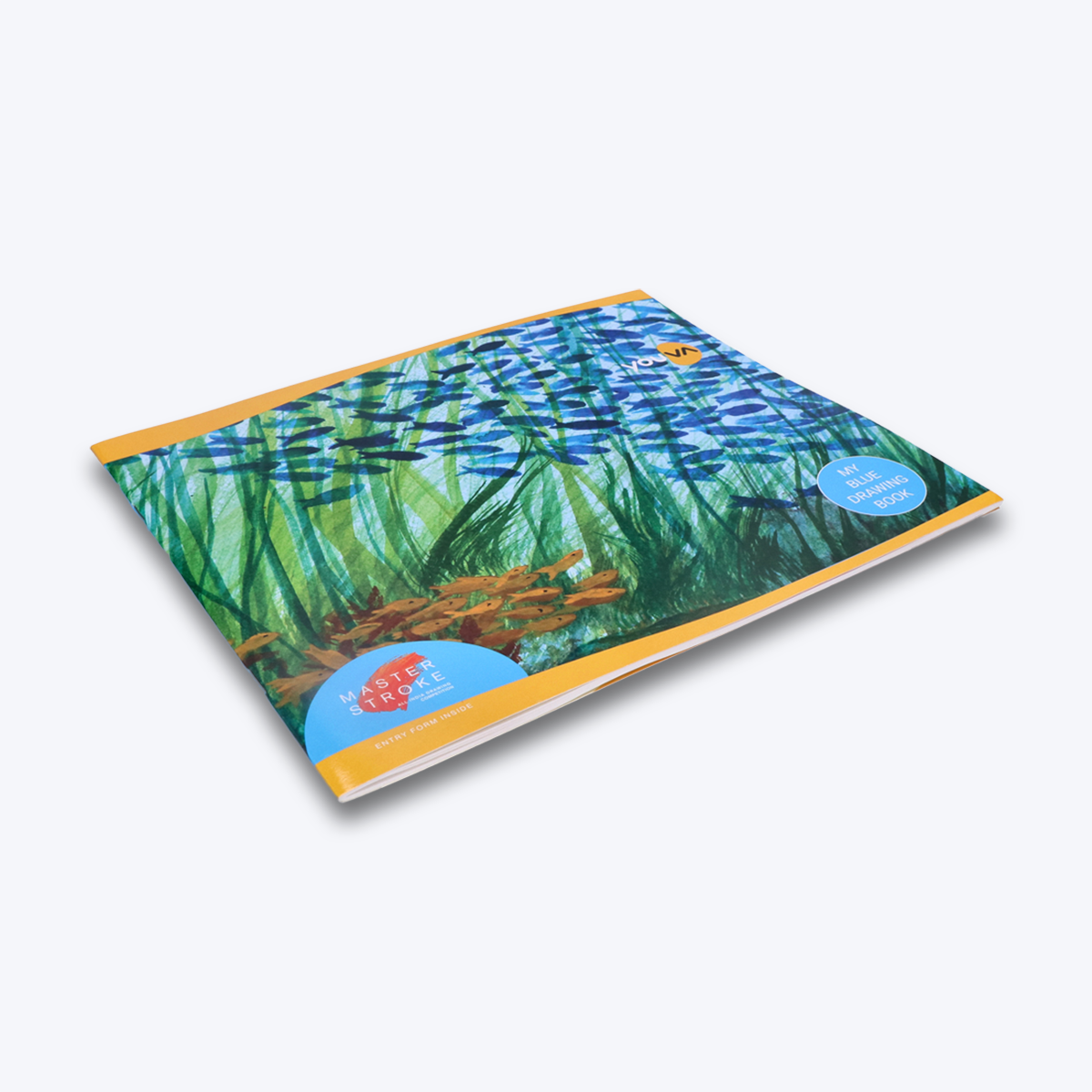 Navneet Youva | Blue Drawing Book for Students and Budding Artists | Square Size 23 cm x 27.5 cm | 36 Pages| Pack of 3