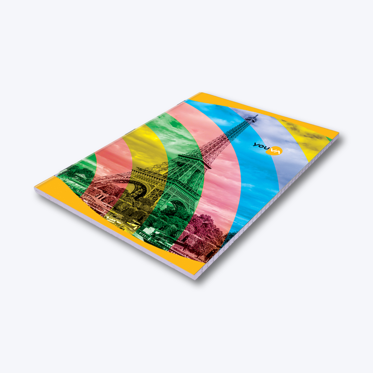 Navneet Youva | Soft Bound Long Book | A4 Size - 21 cm x 29.7 cm | Rainbow design Notebook for students | Single Line | 140 Pages | Pack of 3