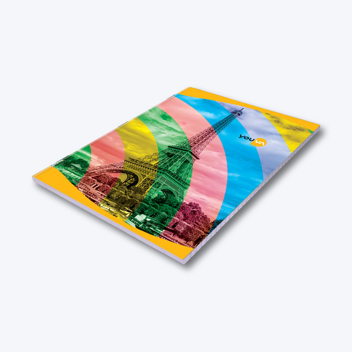Navneet Youva | Soft Bound Long Book | A4 Size - 21 cm x 29.7 cm | Rainbow design Notebook for students | Single Line | 228 Pages | Pack of 2