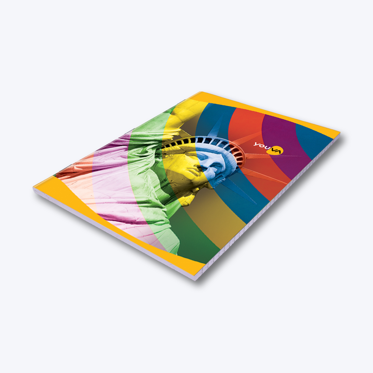 Navneet Youva | Soft Bound Long Book | A4 Size - 21 cm x 29.7 cm | Rainbow design Notebook for students | Single Line | 228 Pages | Pack of 2
